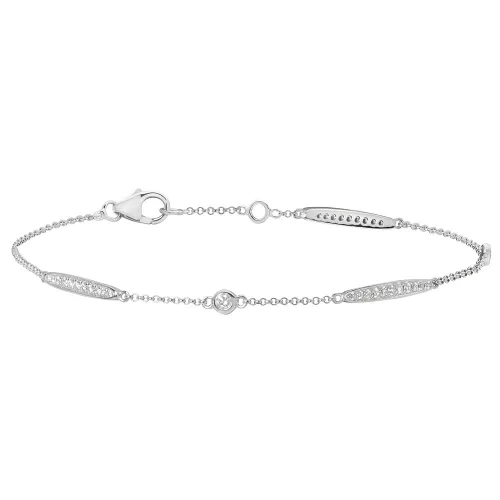 Fascinating White Gold Diamond Bracelet for women (0.332ct)